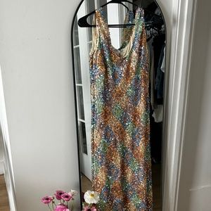 Zara limited edition sequin midi dress